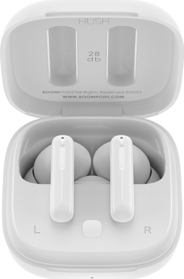 Boompods Bassline Hush TWS Wireless Headset - Fehér Boompods Bassline Hush TWS Wireless Headset - Fehér