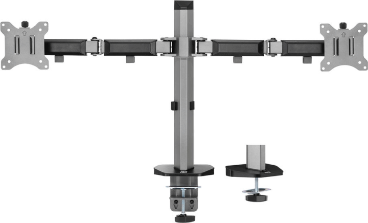 ACT AC8336 17"-32" LCD TV/Monitor asztali tartó kar - Ezüst (2 kijelző)