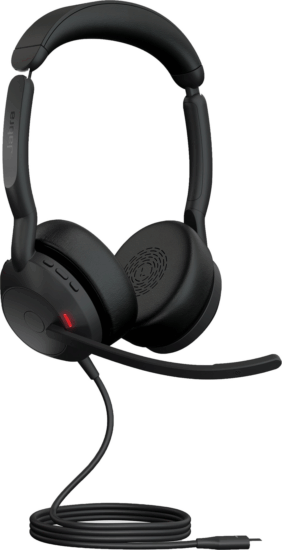 Jabra Evolve2 50 UC Stereo USB-C / Wireless Headset - Fekete Jabra Evolve2 50 UC Stereo USB-C / Wireless Headset - Fekete