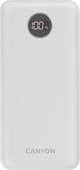 Canyon PB-2002 Powerbank 20000mAh (3-5A / 5-12V) - Fehér