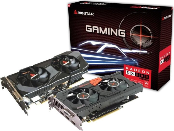 Biostar Radeon RX 580 8GB GDDR5 Videókártya Biostar Radeon RX 580 8GB GDDR5 Videókártya