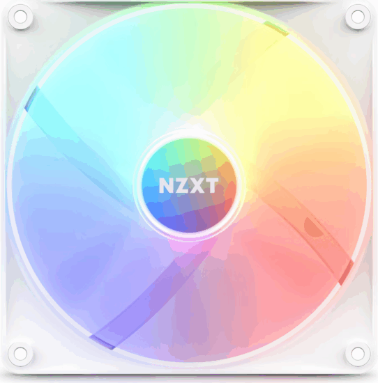 NZXT F140 RGB Core 140mm PWM RGB Rendszerhűtő - Fehér