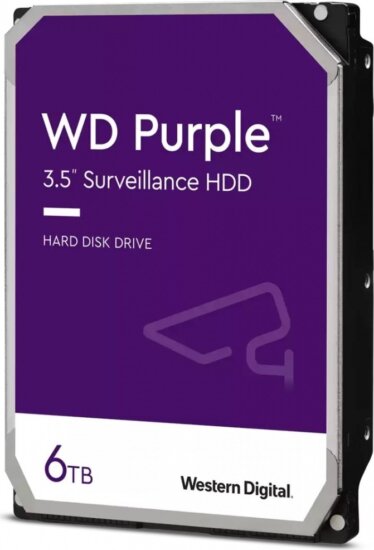 Western Digital 6TB Purple Surveillance SATA3 3.5" DVR HDD Western Digital 6TB Purple Surveillance SATA3 3.5" DVR HDD