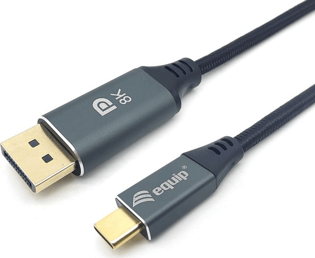 Equip 133423 USB-C - DisplayPort 1.4 Kábel 3m - Fekete