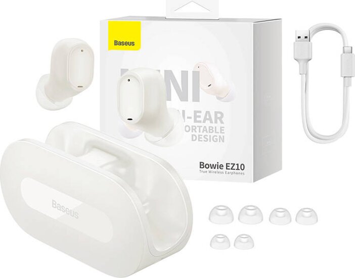 Baseus Bowie EZ10 Wireless Headset - Fehér Baseus Bowie EZ10 Wireless Headset - Fehér