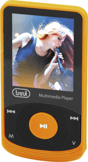 Trevi MPV 1725 MP4 lejátszó Fekete/Narancssárga