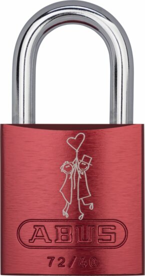 ABUS Love 72/40 Lock Look 1 SL 6 biztonsági lakat - Piros