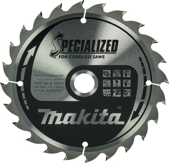 Makita B-32910 Körfűrészlap Ø 165mm 24 fog