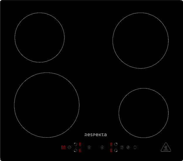 Respekta KM4295I-28 Indukciós főzőlap - Fekete
