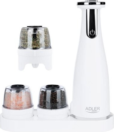 Adler AD 4449w Elektromos Só és borsőrlő szett - Fehér