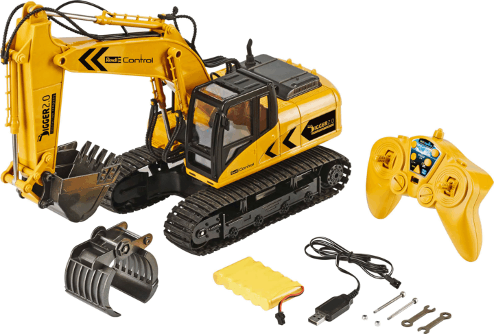 Revell RC Bagger Digger 2.0 távirányítós kotrógép - Sárga