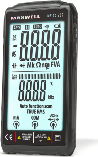 Maxwell 25702 4.2" FullScreen Multiméter Akkumulátoros