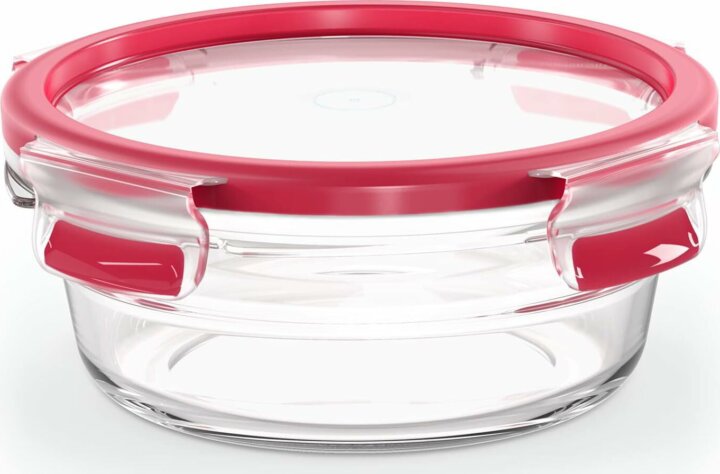Emsa Clip & Close Üveg ételtároló 0,6L - Piros