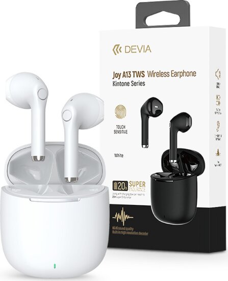Devia A13 Joy TWS Wireless Headset - Fehér Devia A13 Joy TWS Wireless Headset - Fehér