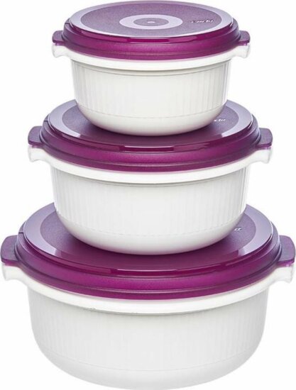 Emsa Micro Family Műanyag ételtároló készlet 0,5L + 1,0L + 1,5L (3 db)