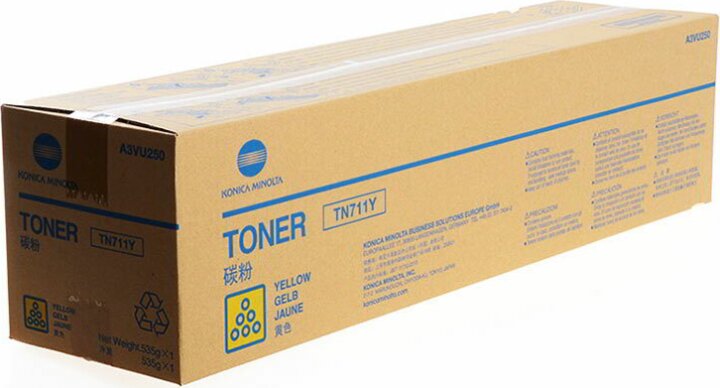 Konica Minolta TN711Y Eredeti Toner Sárga (A3VU250)