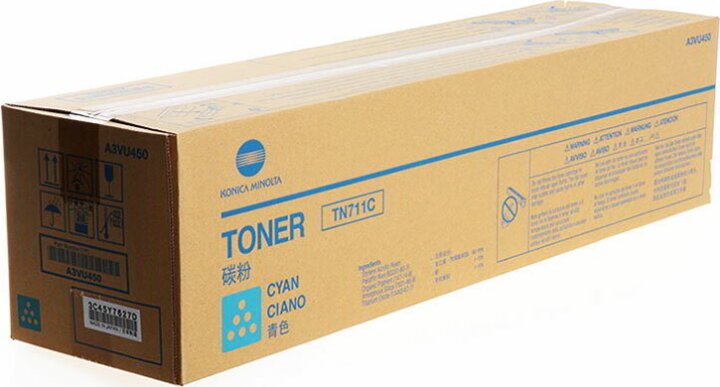 Konica Minolta TN711C Eredeti Toner Cián (A3VU450)