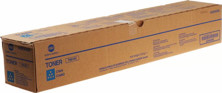 Konica Minolta TN619C Eredeti Toner Cián (A3VX450)