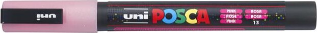 Uni Posca PC-3ML 0,9-1,3mm Dekormarker - Fényes rózsaszín