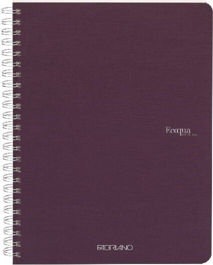 Fabriano Ecoqua 70 lapos A5 vonalas spirálfüzet - Lila