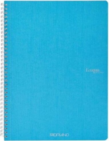 Fabriano Ecoqua 70 lapos A5 vonalas spirálfüzet - Türkiz