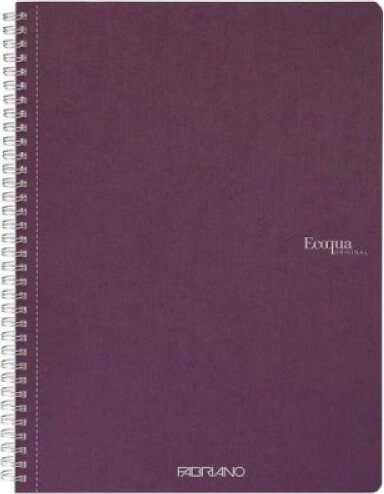 Fabriano Ecoqua 70 lapos A5 kockás spirálfüzet - Lila