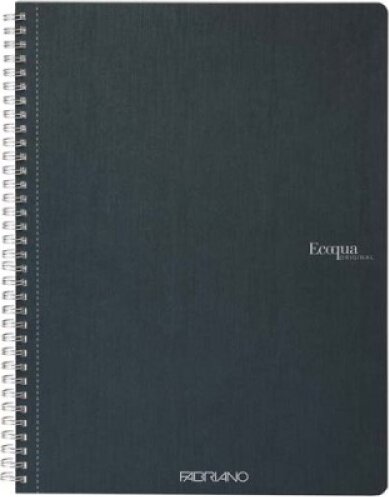 Fabriano Ecoqua 70 lapos A5 kockás spirálfüzet - Sötétzöld