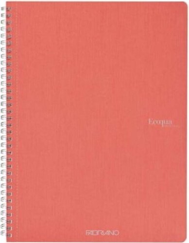 Fabriano Ecoqua 70 lapos A5 kockás spirálfüzet - Korall
