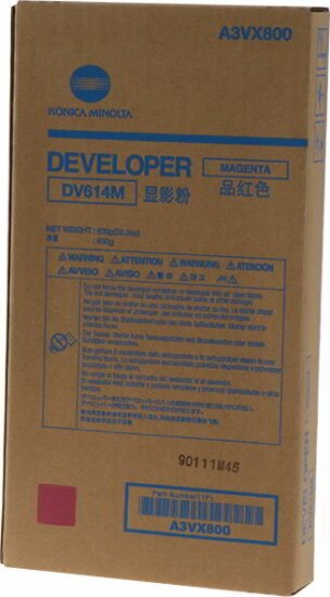 Konica Minolta DV614M Eredeti Developer Unit Magenta (A3VX800)