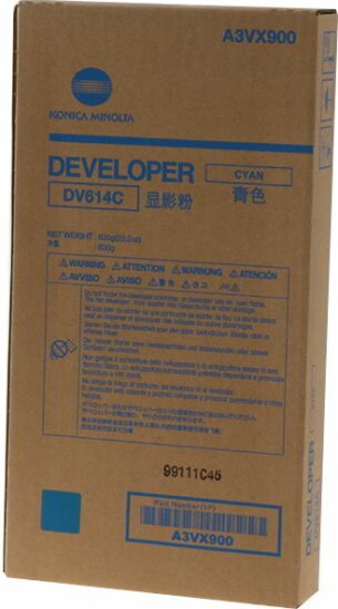 Konica Minolta DV614C Eredeti Developer Unit Cián (A3VX900)