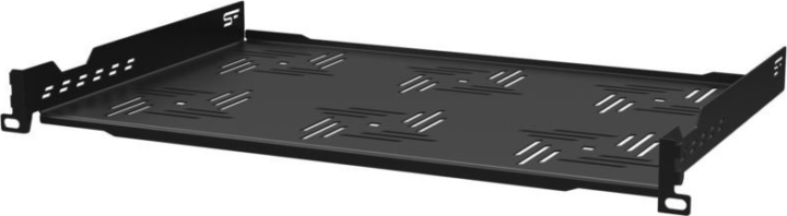 Stalflex B-RSF19-1U-300B 19" Fix polc 1U - Fekete