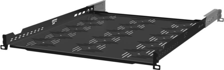 Stalflex B-RSA19-1U-550B 19" Fix polc 1U - Fekete