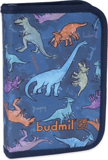 Budmil Pencil23 Egyrekeszes tolltartó - Dínó mintás