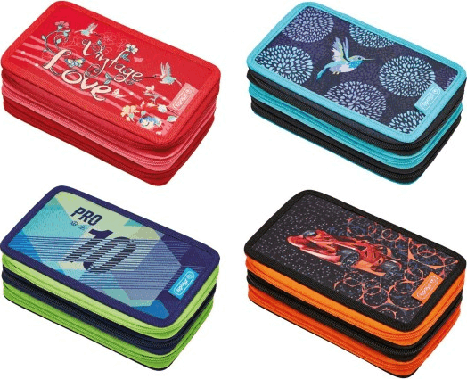 Herlitz Girls-Boys Mix 3 emeletes tolltartó - Több színben