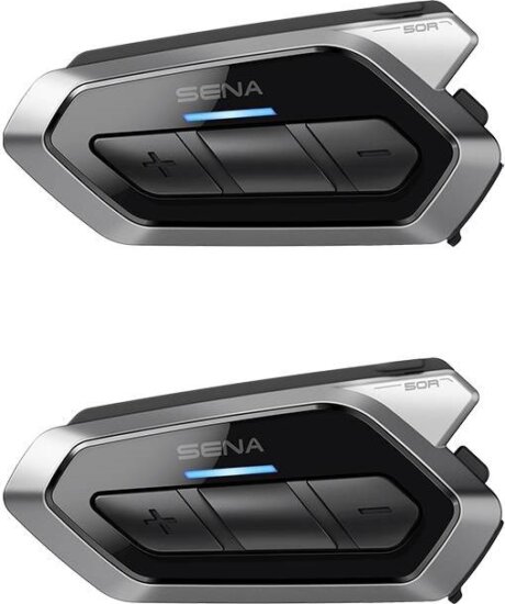 Sena 50R-02D Dual Pack Motoros kommunikációs rendszer - Fekete (2db/csomag)