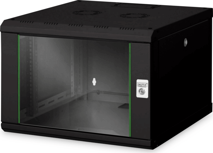 Digitus 19" Fali rack szekrény 7U 600x600mm - Fekete