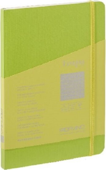 Fabriano Ecoqua Plus 80 lapos A5 négyzetrácsos notesz - Világoszöld