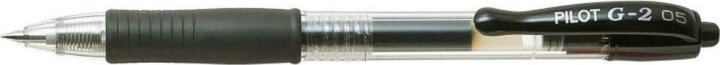 Pilot G-2 Nyomógombos zseléstoll készlet - Fekete (20 darabos)