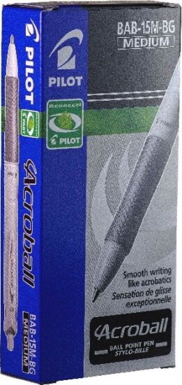 Pilot Acroball BeGreen Pure White Nyomógombos golyóstoll - Kék (10 darabos) Pilot Acroball BeGreen Pure White Nyomógombos golyóstoll - Kék (10 darabos)
