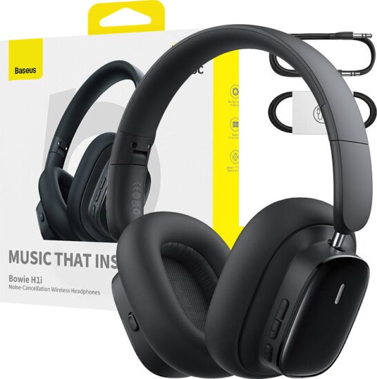 Baseus Bowie H1i Wireless Fejhallgató - Fekete