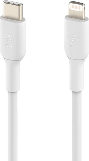Cable BoostCharge USB-C apa - Lightning apa 2.0 Adat és töltő kábel - Fehér (2m)