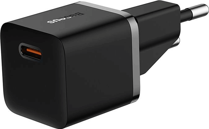 Baseus Mini GaN5 USB-C Hálózati töltő - Fekete (20W)