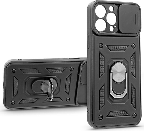 Haffner Slide Armor Apple iPhone 13 Pro Max Tok - Fekete