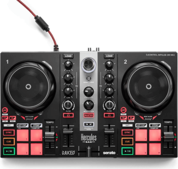 Hercules DJControl Inpulse 200 MK2 USB Keverő Hercules DJControl Inpulse 200 MK2 USB Keverő