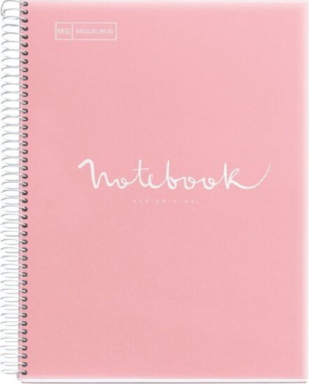 Miquelrius Emotions 120 lapos A5 vonalas spirálfüzet - Pink