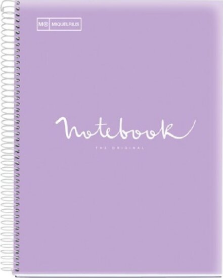 Miquelrius Emotions 120 lapos A5 vonalas spirálfüzet - Levendula