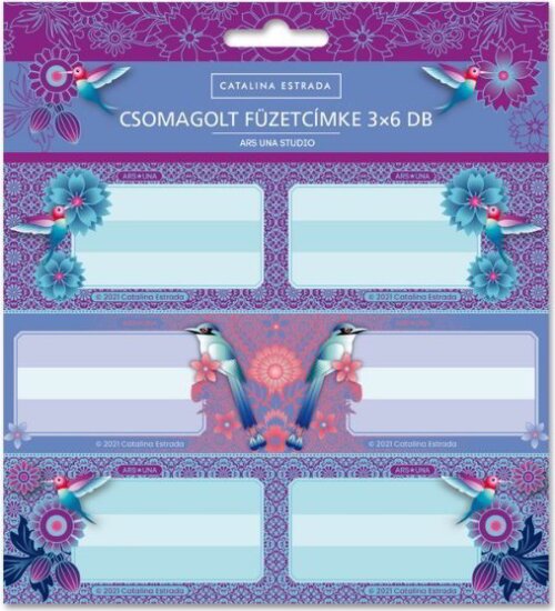 Ars una Catalina 18db-os iskolai füzetcímke