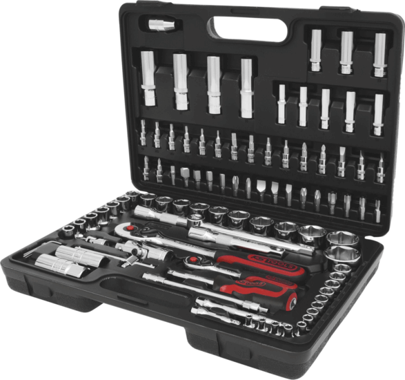 KS Tools CHROMEplus 1/4" + 1/2" Dugókulcs szerszámkészlet (96 db / csomag)