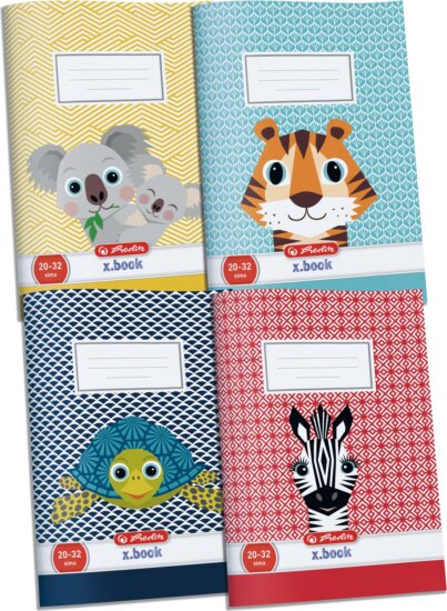 Herlitz Cute Animals 32 lapos A5 sima füzet - Többféle