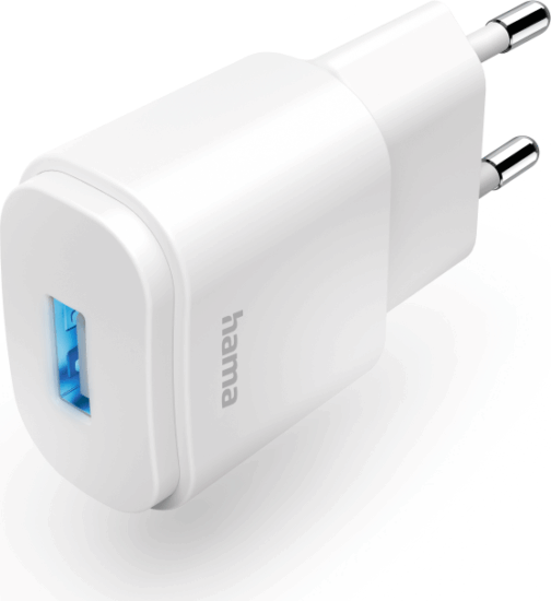 Hama 201645 USB-A Hálózati töltő - Fehér (5V / 1,2A)